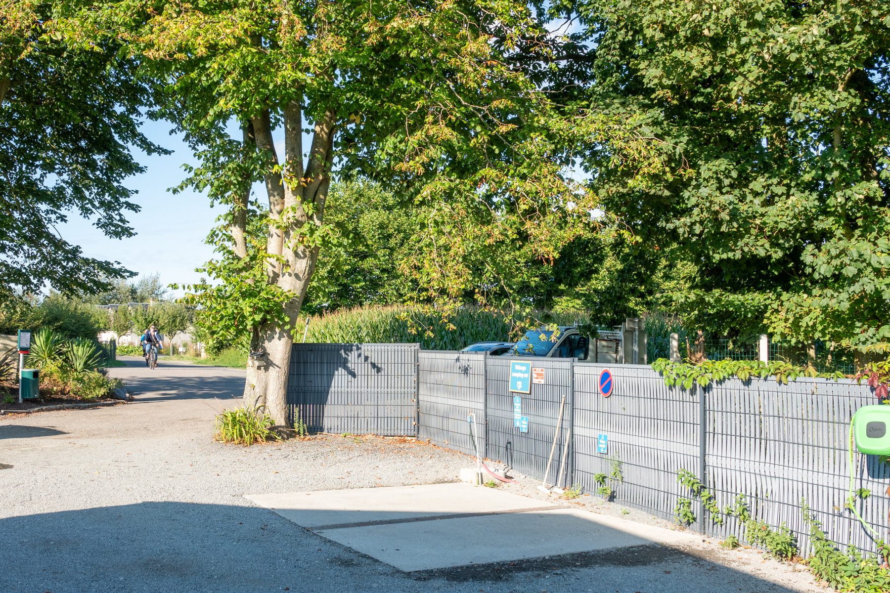 Aire de service pour camping-car du Camping Abijune d'Étretat