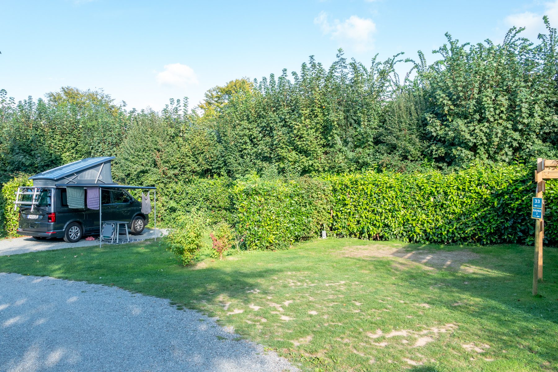 Emplacements au Camping Abijune